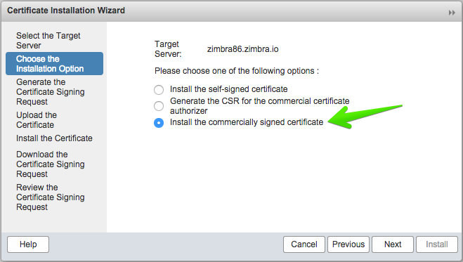 cara install ssl certificate zimbra image 3