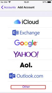 setting email akun ke iPhone atau iPad