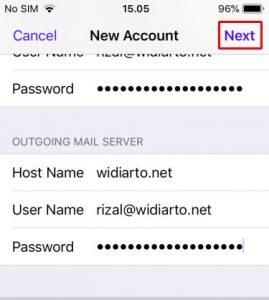 cara mengganti akun email di iphone