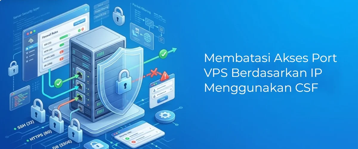 Banner - Membatasi Akses Port VPS Berdasarkan IP Menggunakan CSF