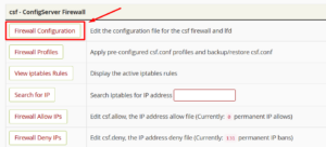 firewall configuration csf | Rumahweb Journal