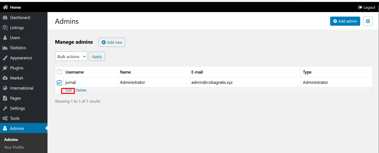 edit user | Rumahweb Journal