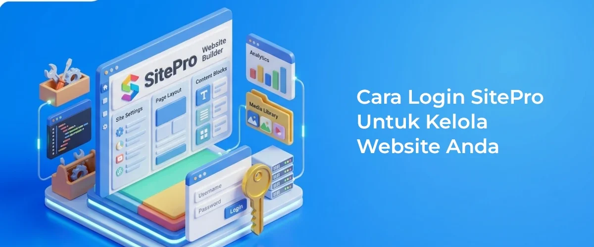 Banner - Cara Login SitePro