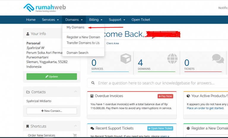 my-domain-menu | Rumahweb Journal