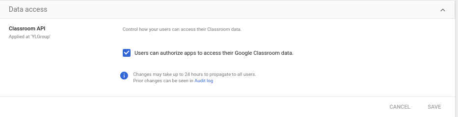 Google Class Room API