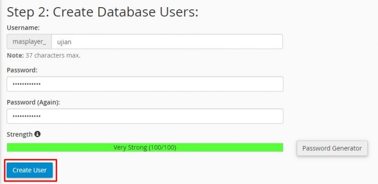 membuat user database di cpanel rumahweb | Rumahweb Journal