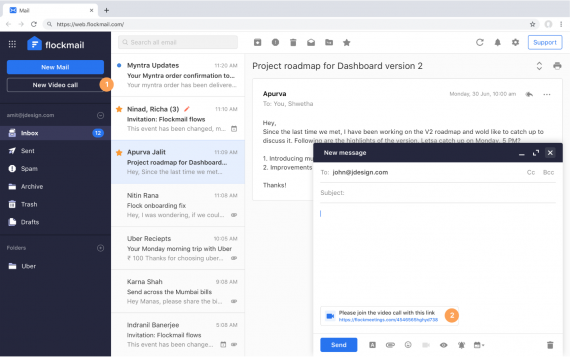 new video call flockmail | Rumahweb Journal