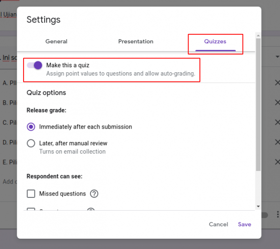 membuat kuis di google form | Rumahweb Journal