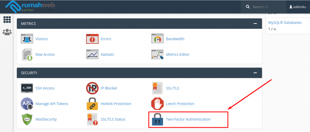 fitur two factor authentication login