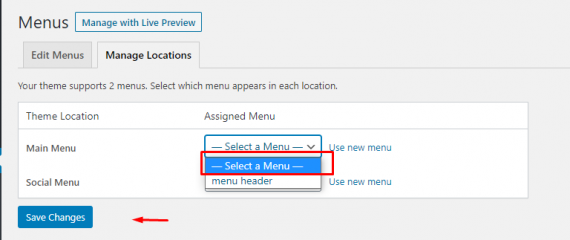 Manage locations menu di WordPress – Journal Rumahweb | Rumahweb Journal