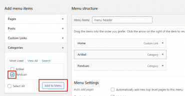 Cara Membuat Menu di WordPress Terbaru - Rumahweb Journal
