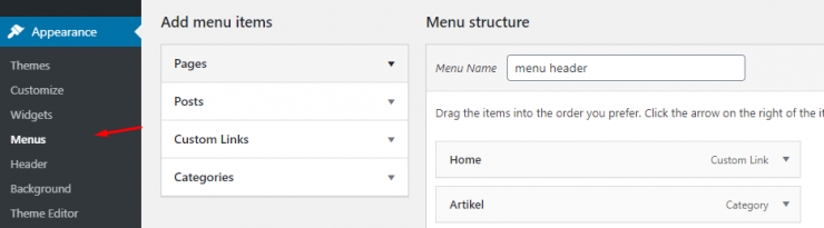 Cara Membuat Menu di WordPress Terbaru - Rumahweb Journal