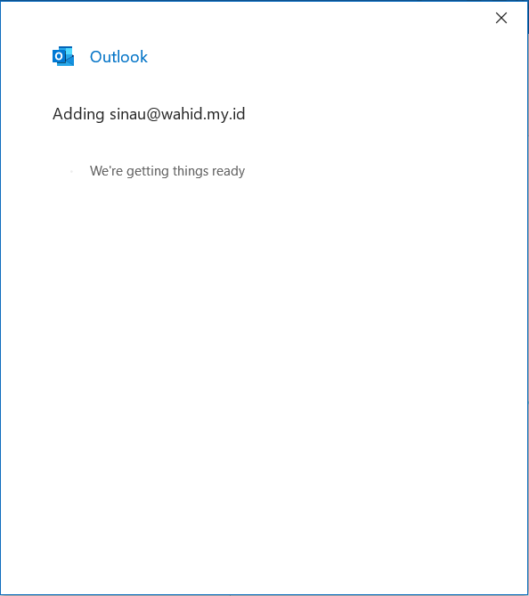 Setting POP3 Microsoft Outlook 2019 -  Proccess