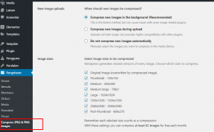 Mengatur kompresi gambar dengan plugin TinyPng