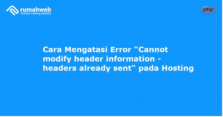 mengatasi error cannot modify header information