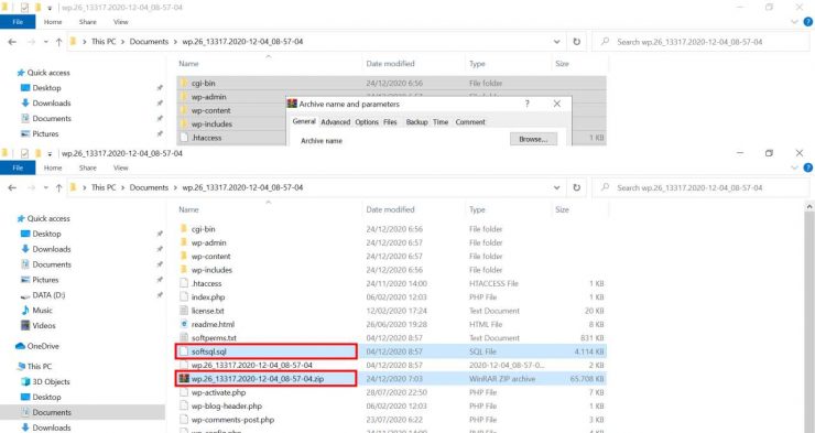 restore backup manual softaculous | Rumahweb Journal
