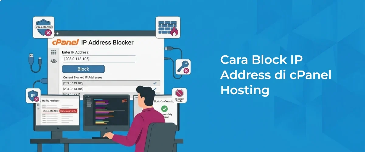Banner - Cara Block IP Address di cPanel Hosting