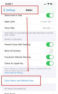 langkah 2 - Cara Clear Cache Safari Pada iPhone dan iPad