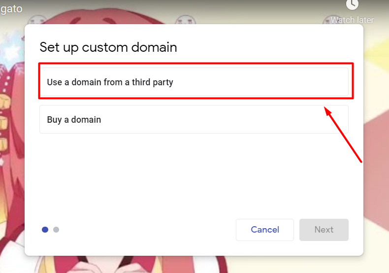 Custom Sub Domain ke Google Sites - setup domain