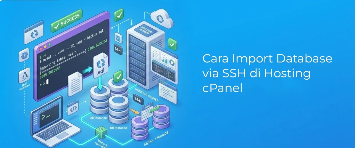 Banner - Cara Import Database via SSH di Hosting cPanel