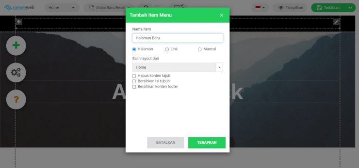 Cara Membuat Website SitePro Di Rumahweb