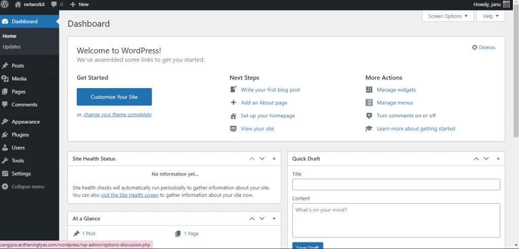 dashboard_wp | Rumahweb Journal
