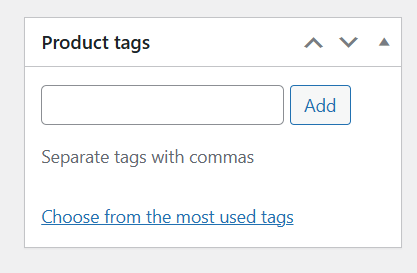 Menambahkan Tag produk
