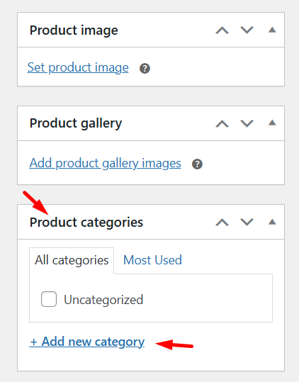 Menambahkan kategori produk