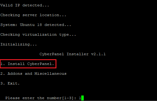 Install CyberPanel