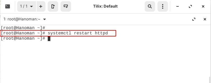 restart httpd - Cara mengubah URL phpMyAdmin pada VestaCP