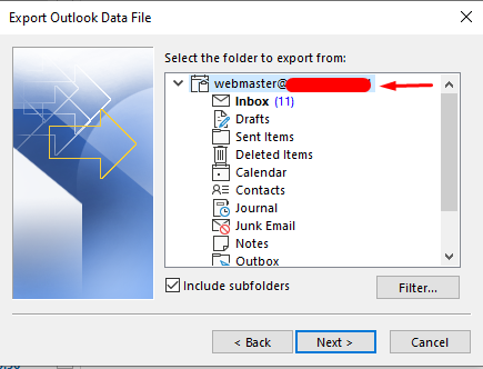 list directory email outlook