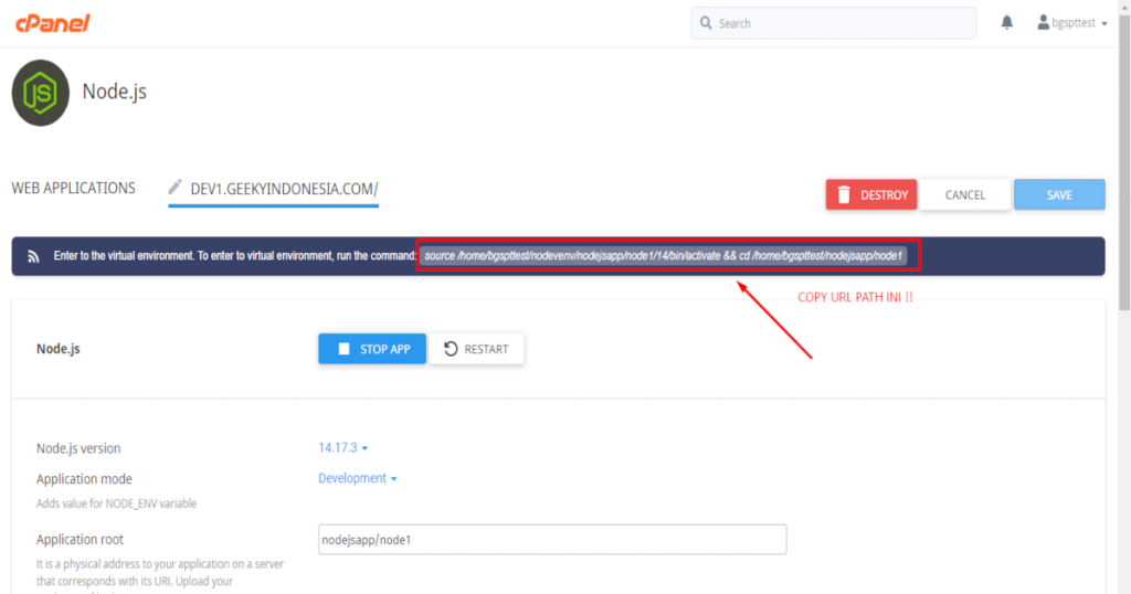 Upload Project NodeJS di cPanel Hosting 8 | Rumahweb Journal