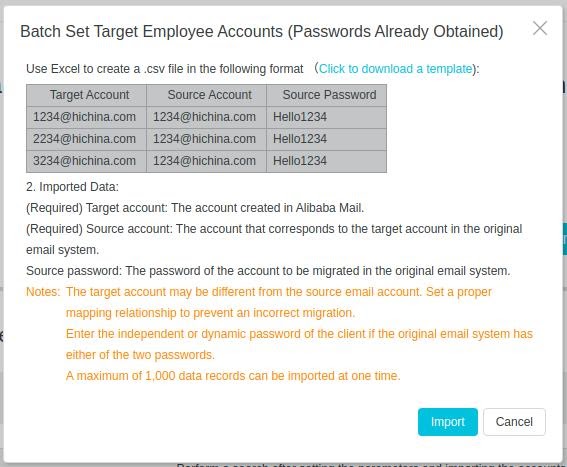 Opsi 1. Migrasi dengan tools Batch set target employee account (recomended)