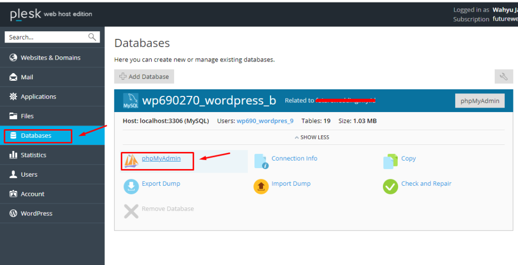 PHPMyadmin | Rumahweb Journal