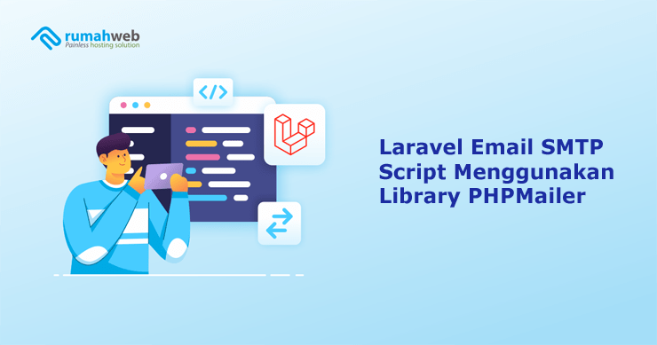 Banner - Laravel Email SMTP Script Menggunakan Library PHPMailer