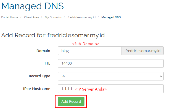 Sub-Domain | Rumahweb Journal