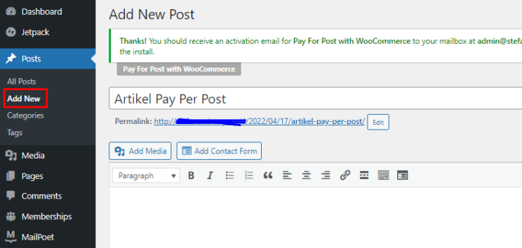 Cara Membuat Pay Per Post di WordPress dengan WooCommerce