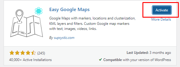 plugin easy google maps - Cara menampilkan Google Maps di WordPress