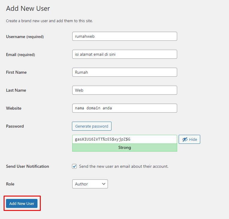 add-new-user | Rumahweb Journal
