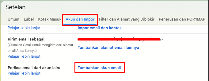 setting email domain di gmail - menambahkan akun dan import email