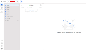 Tampilan Setting Email BlueMail Berhasil