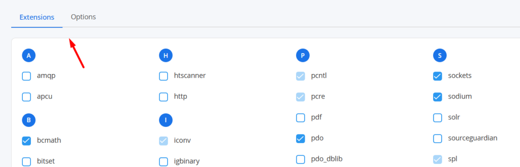 Disable Enable PHP Extension
