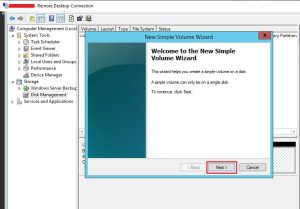 New Simple Volume Wizard