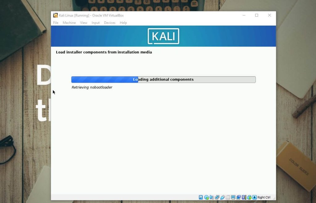 Install Kali di Virtualbox - process