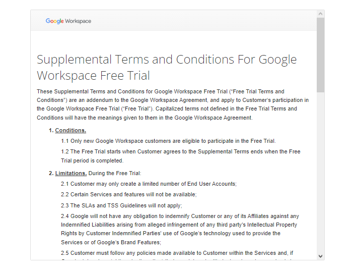 Terms of Service Google Workspace_4