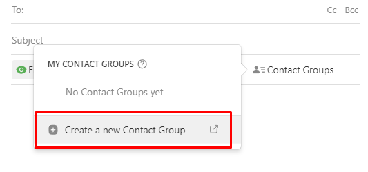 klik create a new contact group