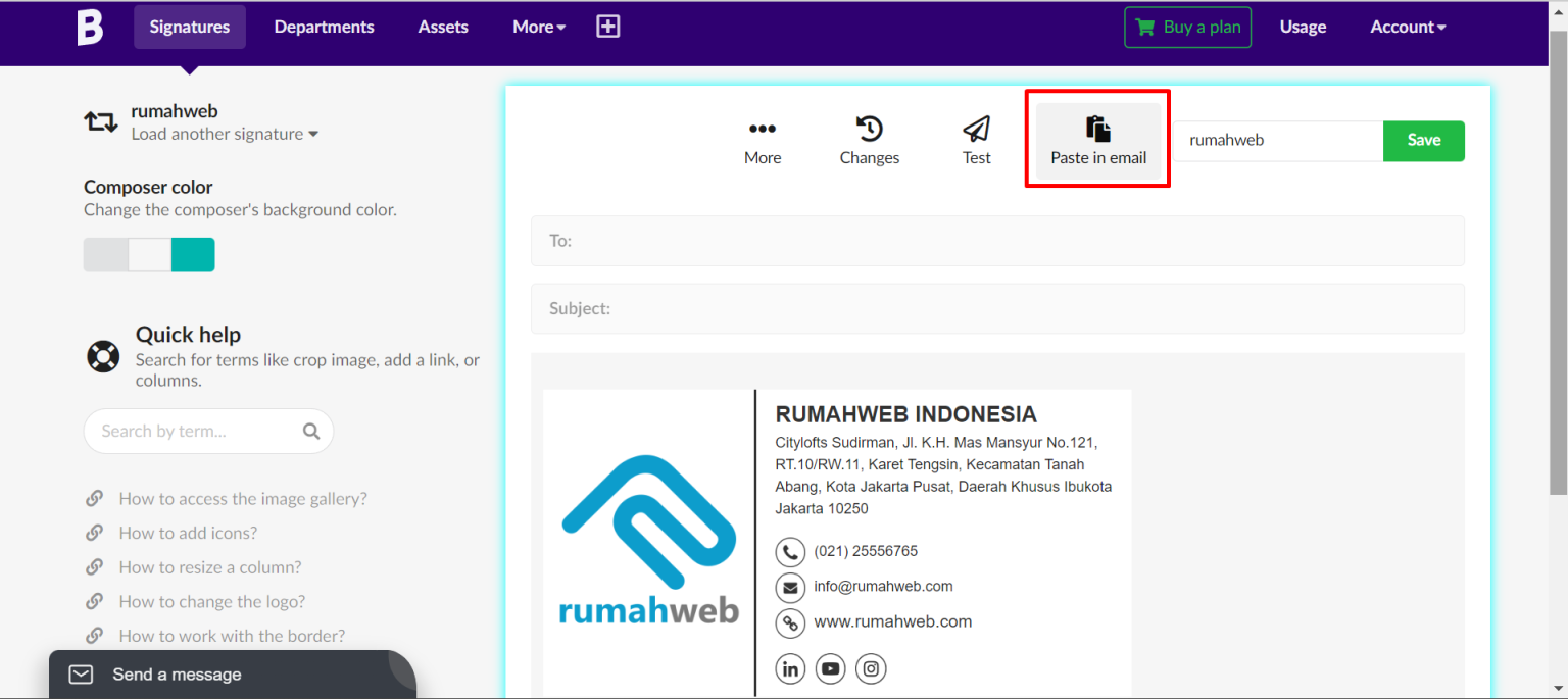 paste-in-email-app | Rumahweb Journal