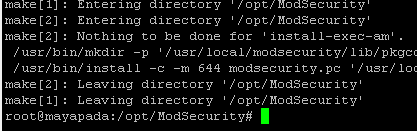 install ModSecurity