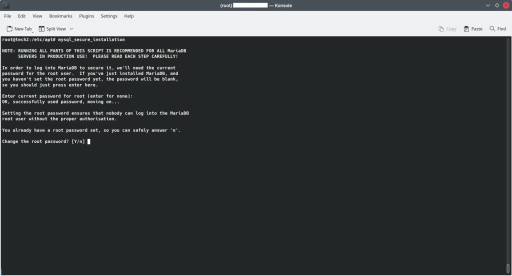 Ketikkan Ya - cara install mysql di ubuntu