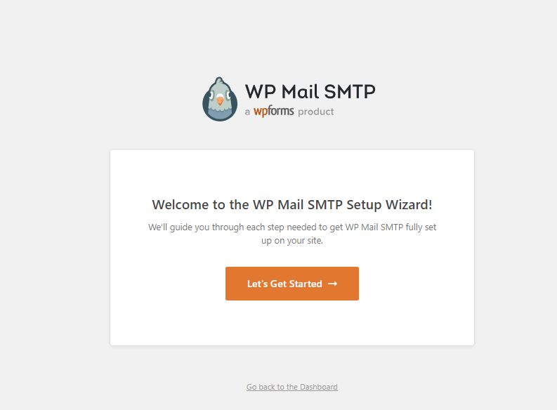 halaman welcome SMTP